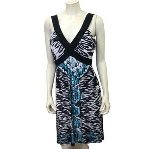 STYLE & CO V NECK SHIFT A DRESS LG